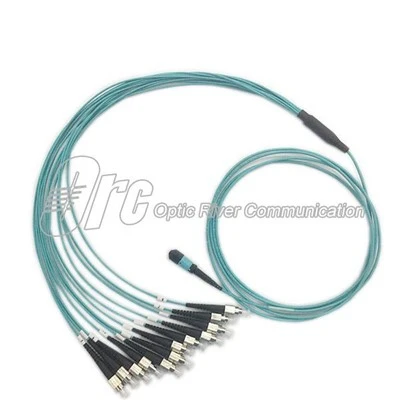 12F OM3 MPO КЪМ FC 2M Mpo Fanout Patch кабел